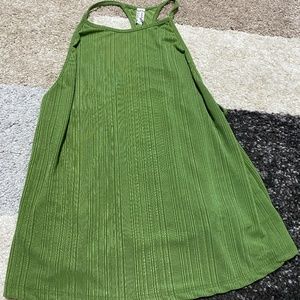 Green Free People Tank Top